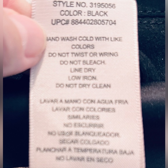 Rock it! PHILOSOPHY (EUC, Size S), Black Vegan Suede, Lined, Cropped Moto Jacket - Picture 9 of 10